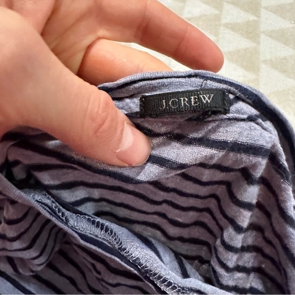 J crew long sleeve stripe stretch suiting tee viscose - Picture 5 of 6